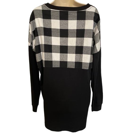 Mainstreet Collection 2 piece Black and White Pajamas, Flannel, Cotton, Size M/L - Picture 4 of 9